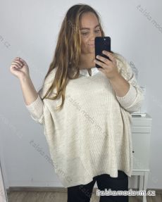 Svetr oversize dlouhý rukáv dámský (S/3XL) ITALSKÁ MÓDA IMWAK23CL70102/DR