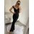 Šaty extra dlouhé elegantní společenské třpytivé carmen dámské (S/M ONE SIZE) ITALSKÁ MÓDA IMM22FUZZY/DU stříbrná S/M
