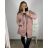 Kabátek s kapucí na zip dlouhý rukáv dámský nadrozměr (3XL/4XLONE SIZE) ITALSKÁ MODA IM423MENDDA