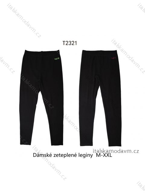 Legíny zateplené dlouhé dámské (M-2XL) WOLF T2321/DU růžová L