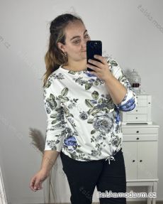 Tunika dlouhý rukáv dámská nadrozměr (3XL/4XL ONE SIZE) ITALSKá MóDA IM423AIDA/DU