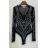 Body elegantní dlouhý rukáv dámské (S/M ONE SIZE) ITALSKá MóDA IMM23M2912