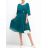 Šaty společenské krátký rukáv dámské nadrozměr (XL/2XL ONE SIZE) ITALSKÁ MODA IMM23M50268