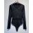 Body elegantní dlouhý rukáv dámské (S/M ONE SIZE) ITALSKá MóDA IMM23M2907