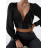 Croptop dlouhý rukáv dámský (S/M ONE SIZE) ITALSKÁ MÓDA IMPMD2338189