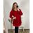 Šaty elegantní třpytivé dlouhý rukáv dámské nadorzměr (2XL/3XL ONE SIZE) ITALSKá MóDA IMC23AMELIA/DUR 2XL/3XL Černá