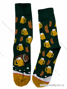 Ponožky veselé pivo pánské (41-43, 44-46) POLSKÁ MÓDA DPP22PIVO/DUR