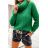 Svetr pletený s rolákem dlouhý rukáv dámské (S/M ONE SIZE) ITALSKÁ MÓDA IMWAA223632/DR S/M bílá