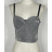 Croptop na ramínka dámský (S/M ONE SIZE) ITALSKÁ MÓDA IMPBB23M5050