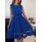 Šaty elegantní letní bez rukávu dámské (S/M/L ONE SIZE) ITALSKÁ MÓDA IMHMS23NELA