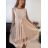 Šaty elegantní letní bez rukávu dámské (S/M/L ONE SIZE) ITALSKÁ MÓDA IMHMS23NELA