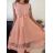 Šaty elegantní letní bez rukávu dámské (S/M/L ONE SIZE) ITALSKÁ MÓDA IMHMS23NELA