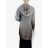 Cardigan pletený dlouhý rukáv dámský nadrozměr (L/XL/2XL ONE SIZE) ITALSKÁ MÓDA IM423455