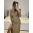 Šaty elegantní třpytivé dlouhý rukáv dámské (S/M ONE SIZE) ITALSKá MóDA IMM23M6398
