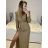 Šaty elegantní třpytivé dlouhý rukáv dámské (S/M ONE SIZE) ITALSKá MóDA IMM23M6398