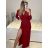 Šaty elegantní třpytivé dlouhý rukáv dámské (S/M ONE SIZE) ITALSKá MóDA IMM23M6398