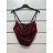 Croptop flitrový na ramínka dámský (S/M ONE SIZE) ITALSKÁ MÓDA IMPSH245506