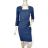 Šaty elegantní pouzdrové 3/4 rukáv dámské (S-XL) ITALSKÁ MÓDA IMM23M23121-2/DUR tmavě modrá XL