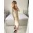 Šaty elegantní flitrové dlouhý rukáv dámské (S/M ONE SIZE) ITALSKá MóDA IMM23M30557