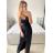 Šaty dlouhé společenské třpytivé na ramínka dámské (S/M ONE SIZE) ITALSKá MODA IM323160/DU S/M červená