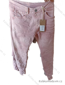 Kalhoty rifle jeans dlouhé dámské (S-M-L-XL) ITALSKÁ MÓDA IMP23J1228-4