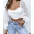 Top croptop dlouhý rukáv dámský (S/M ONE SIZE) ITALSKÁ MÓDA IMPBB24C31953