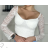 Top croptop dlouhý rukáv dámský (S/M ONE SIZE) ITALSKÁ MÓDA IMPBB24C32063