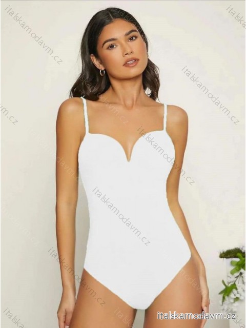 Body elegantní na ramínka dámské (S/M ONE SIZE) ITALSKÁ MÓDA IMM24M0011