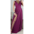 Šaty dlouhé elegantní společenské bez rukávu dámské (S/M ONE SIZE) ITALSKÁ MÓDA IMPBB2480872bl
