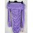 Šaty elegantný carmen dlhý rukáv dlhé dámske (S/M ONE SIZE) TALIANSKA MÓDA IMPBB24B24674