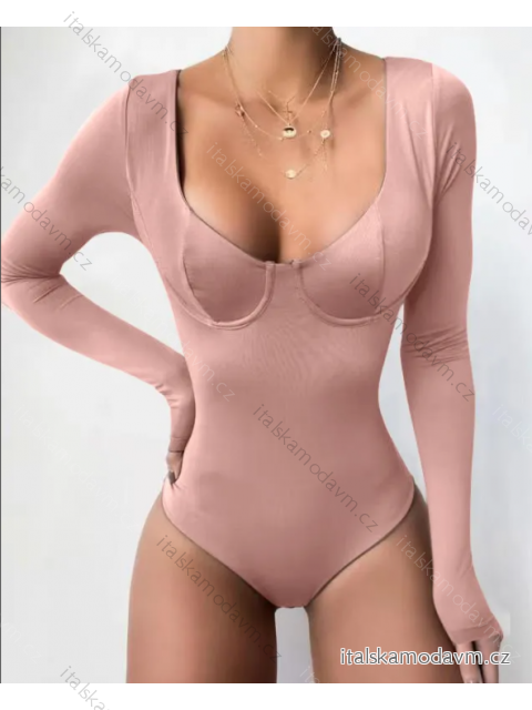 Body dlouhý rukáv dámské (S/M ONE SIZE) ITALSKÁ MÓDA IMPMD2432142