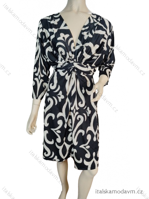 Šaty elegantní dlouhý rukáv icecool dámské (S/M ONE SIZE) ITALSKÁ MODA IMM23M6150-3/DU