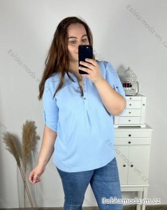 Tunika 3/4 rukáv dámská nadrozměr (XL/2XL/3XL ONE SIZE) ITALSKá MODA IM324KESY