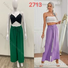 Kalhoty dlouhé letní dámské (S/M ONE SIZE) ITALSKá MODA IM424177