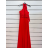 Šaty dlouhé společenské bez rukávu dámské (S/M ONE SIZE) ITALSKÁ MÓDA IMPSH2450106 světle modrá S/M