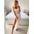 Kalhoty harémky letní dlouhé dámské (S/M ONE SIZE) ITALSKÁ MÓDA IMM239535UN/DU S/M modrá