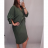 Šaty dlouhý rukáv dámské oversize (XL/4XL ONE SIZE) ITALSKÁ MÓDA IMM21102/DR cihlová