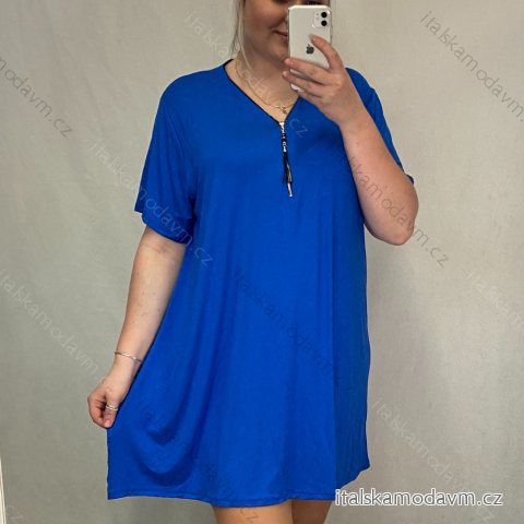 šaty oversize krátký rukáv dámská (XXL/5XL ONE SIZE) ITALSKá MóDA IM4211208