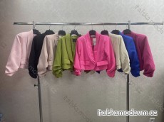 Sako elegantní dlouhý rukáv dámské (S/M ONE SIZE) ITALSKÁ MÓDA IMWKK24138