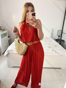 Overal dlouhý elegantní skládaný bez rukávu dámské (S/M ONE SIZE) ITALSKÁ MÓDA IMPGM2323232/DU