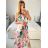 Šaty dlouhé elegantní šifonové bez rukávu dámské (S/M ONE SIZE) ITALSKÁ MÓDA IM424JULIE-3/DU S/M bílá
