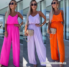 Souprava letní kalhoty a top na ramínka dámská (S/M ONE SIZE) ITALSKÁ MÓDA IMPLP2492500095