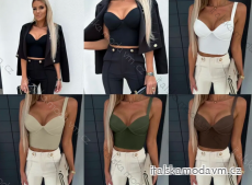 Croptop na ramínka dámský (S/M ONE SIZE) ITALSKÁ MÓDA IMPLP2480760045