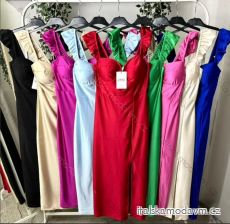 Šaty dlouhé elegantní na ramínka dámské (S/M ONE SIZE) ITALSKÁ MÓDA IMPLP2410990090