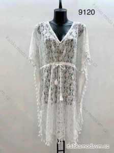 přehoz přes plavky krajkový boho krátký rukáv dámské (S/M/L ONE SIZE) ITALSKÁ MÓDA IMM24M9120