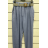 Kalhoty dlouhé letní s páskem dámské (S/M ONE SIZE) ITALSKÁ MÓDA IMPSH242310