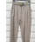 Kalhoty dlouhé letní s páskem dámské (S/M ONE SIZE) ITALSKÁ MÓDA IMPSH242310