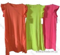 Šaty letní volnočasové bavlněné krátký rukáv dámské (S/M ONE SIZE) ITALSKÁ MÓDA  IMM24M208147