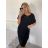 Šaty volnočasové oversize krátký rukáv dámské nadrozměr (XL/2XL/3XL ONE SIZE) ITALSKá MODA IM723MUSE