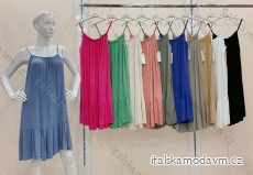 Šaty letní na ramínka dámské (S/M/L ONE SIZE) ITALSKÁ MÓDA IMWBH24092